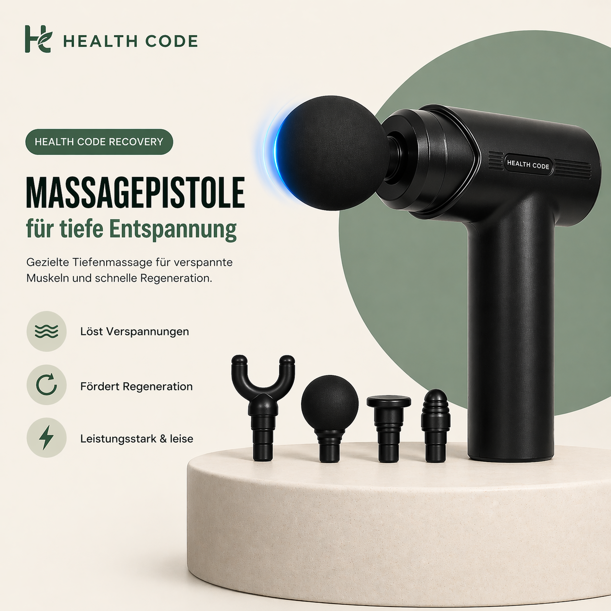 Massagepistole -Von Kopf bis Fuß