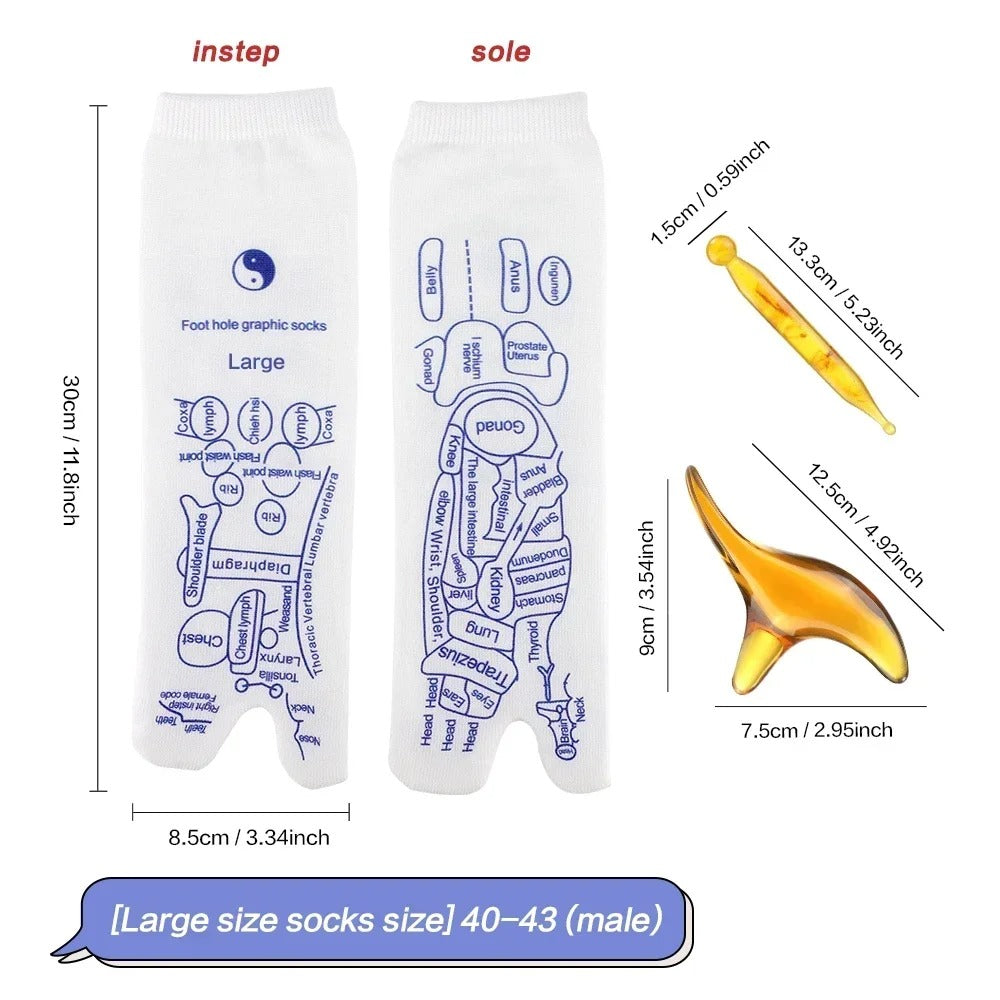 Akupressur-Reflexzonen-Massage-Socken